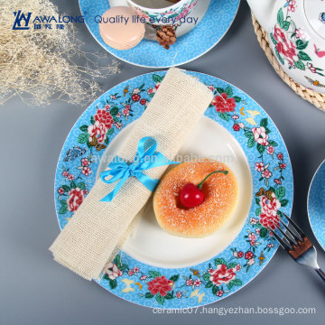 Floral Divided Plates And Dishes Bone China Dinnerware Manufacturer